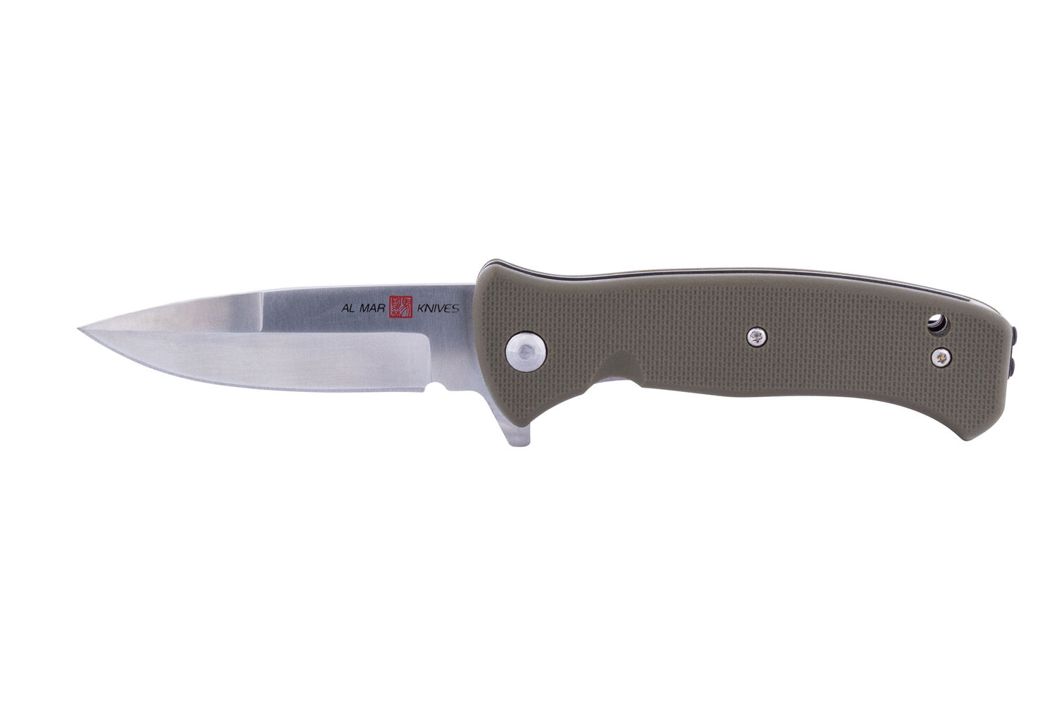 Al Mar Mini SERE 2020 Linerlock Folding Tactical Knife, 3" Plain Edge