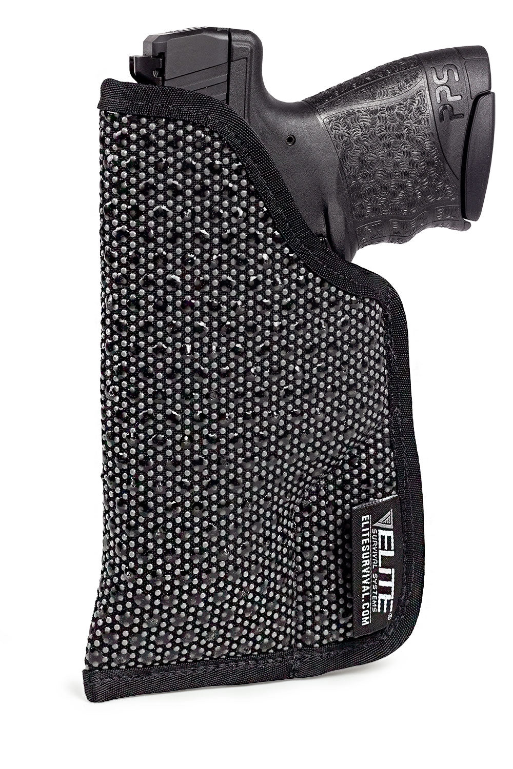 Mainstay holster with sticky, silicone covered surface -shown with Walther PPS.