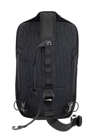 Molded back panel of the Smokescreen concealed carry slingpack.