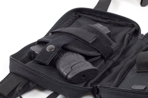 Hip Gunner Concealed Carry Waist Pack - Secure and Comfortable Holster Bag for Concealed Weapons. Includes Two Holster Sizes