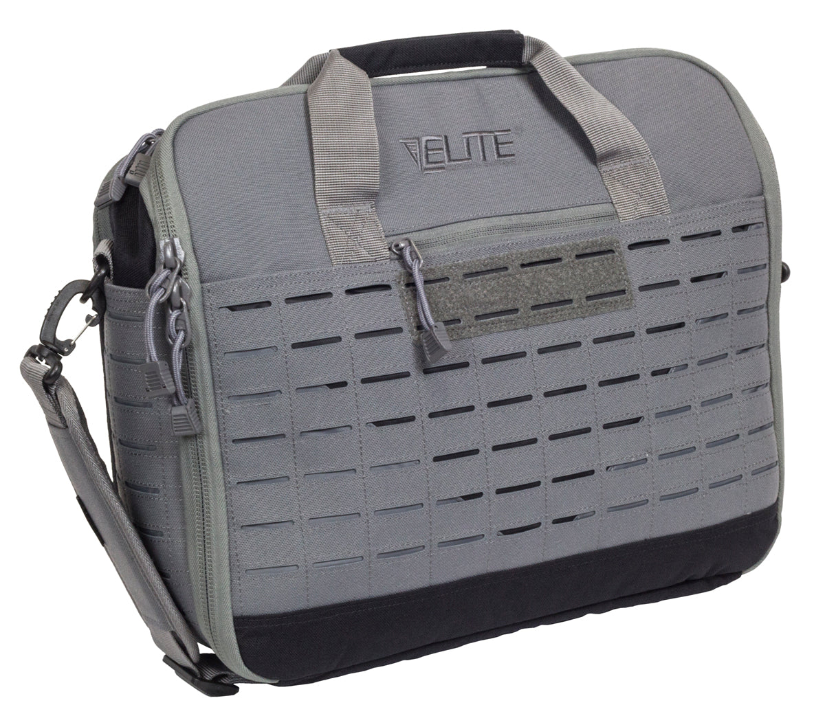 CCW messenger bag in wolf gray color, exterior image
