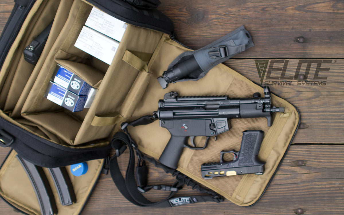 Elite Survival Systems LOADOUT range bag outdoors at the shooting range
