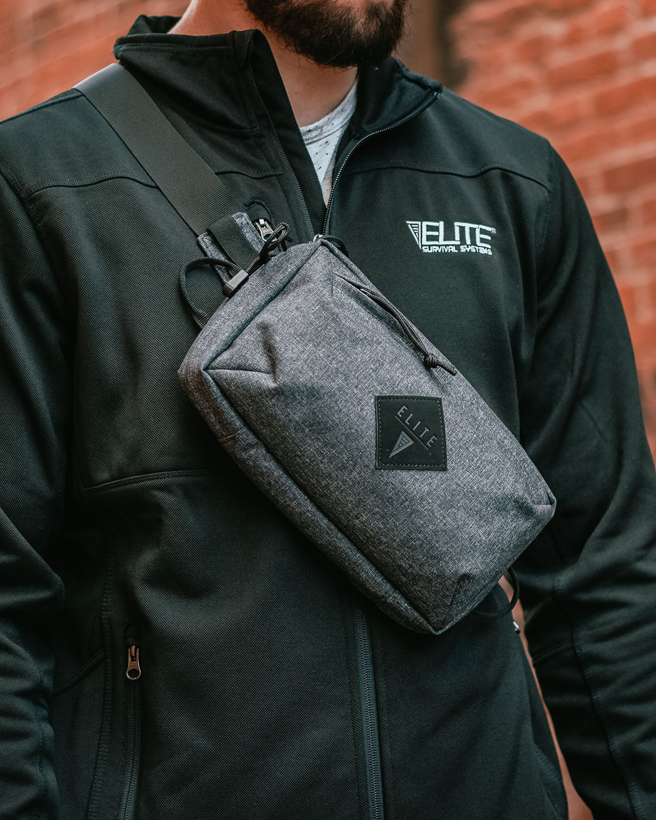 Hip-Gunner Concealed Carry Fanny Pack in Heather Grey.