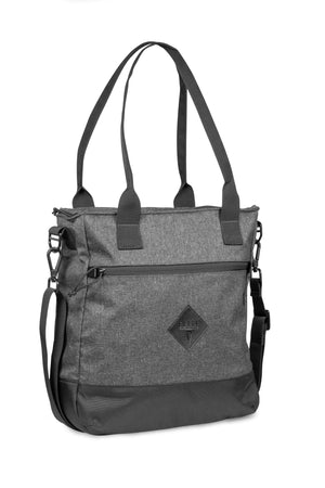 Concealed Carry Shoulder Tote in Heather Grey