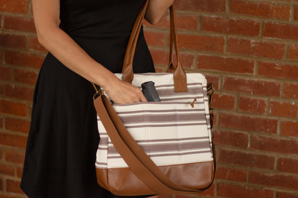 Concealed Carry Shoulder Tote 