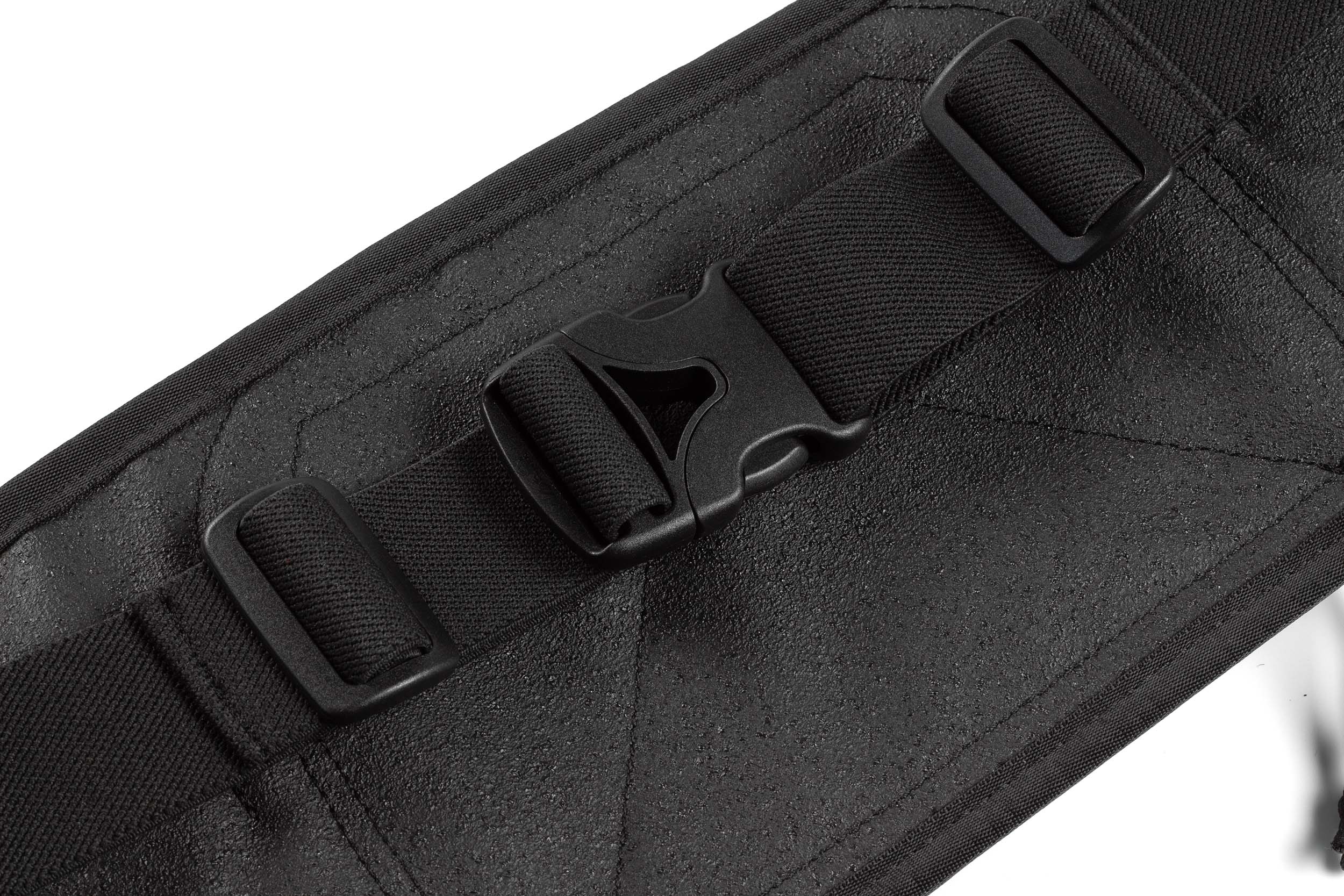 Running pack with heavy duty buckle and nonslip backing