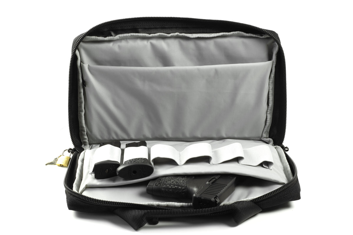 Deluxe Pistol Case Holds Two Handguns
