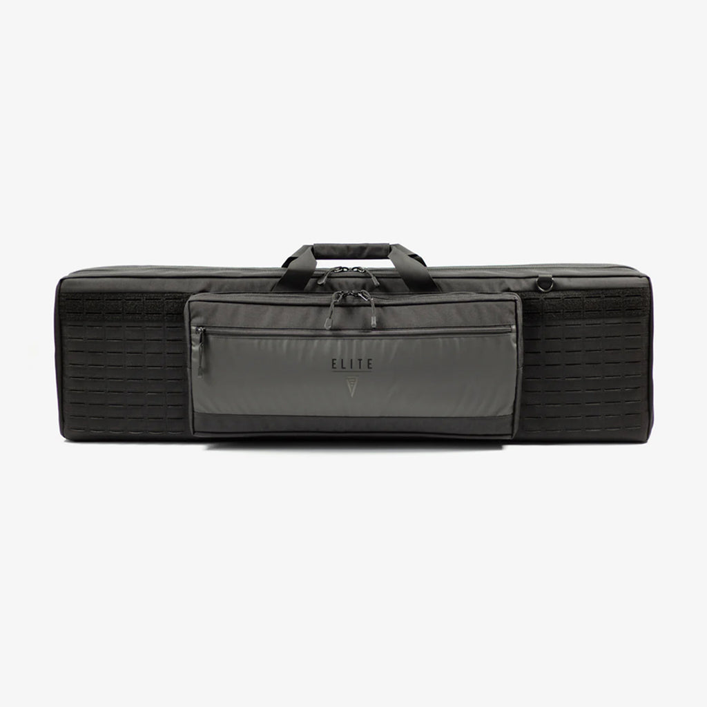 Black and gray bag with 'ELITE' branding on a white background