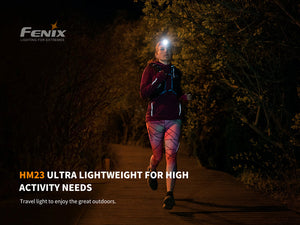 Fenix HM23 Compact Hiking and Running Headlamp