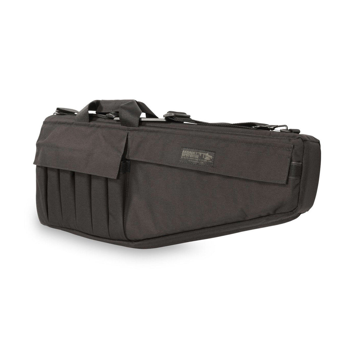 Assault Rifle Case in Black Nylon Made in the USA