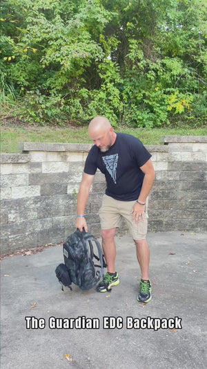 Seargent Pinter giving a walkthrough of the Guardian EDC Backpack