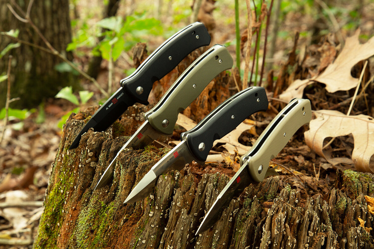 Al Mar Mini SERE 2020 Linerlock Folding Tactical Knife, 3" Plain Edge