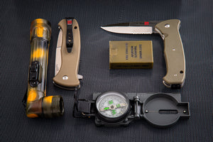 Al Mar SERE 2020 Linerlock Folding Tactical Knife, Coyote, 3.6" Plain Edge