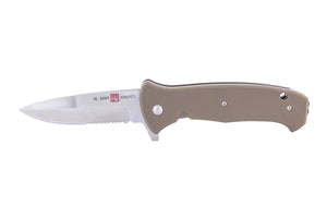 Al Mar SERE 2020 Linerlock Folding Tactical Knife, OD Green, 3.6" Combo Edge