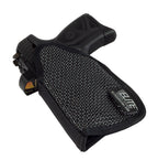 Mainstay holster with sticky, silicone exterior fits red dot sights. Made in the USA.