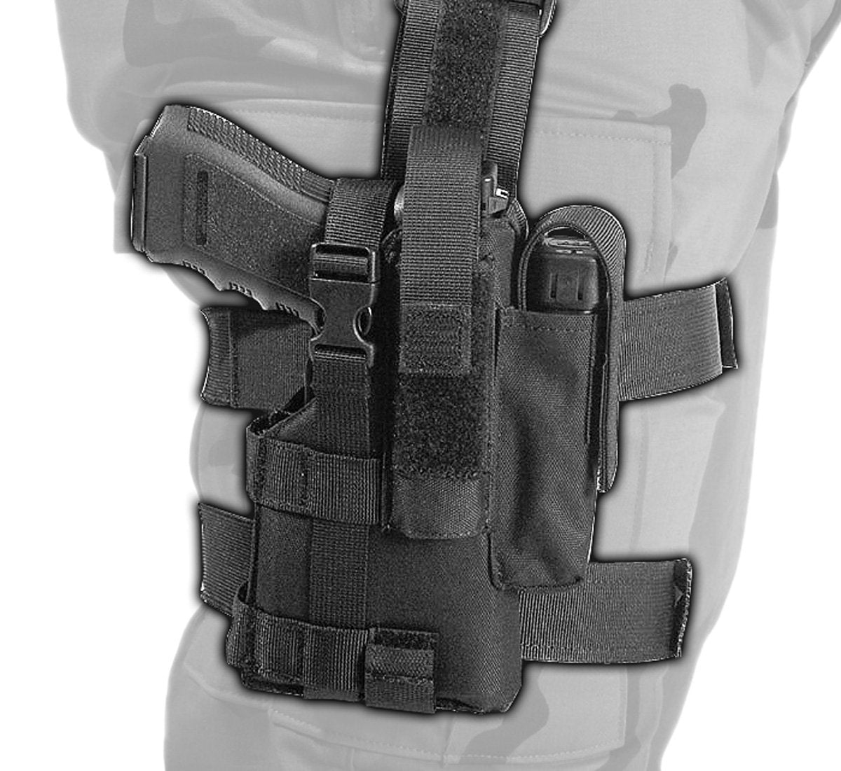  Tactical Thigh Holster with spare mag pouch