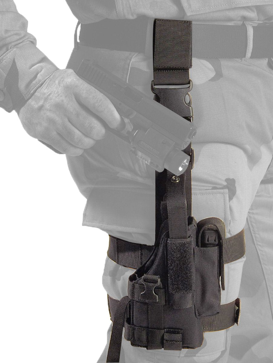  Tactical Holster for thigh in black color