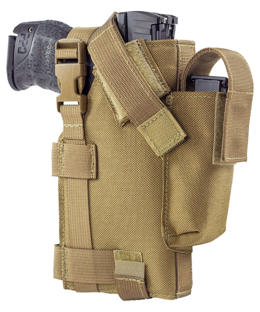 Tactical Gun Holster Molle Modular Belt Pistol Holster and 9mm Magazine  Pouch