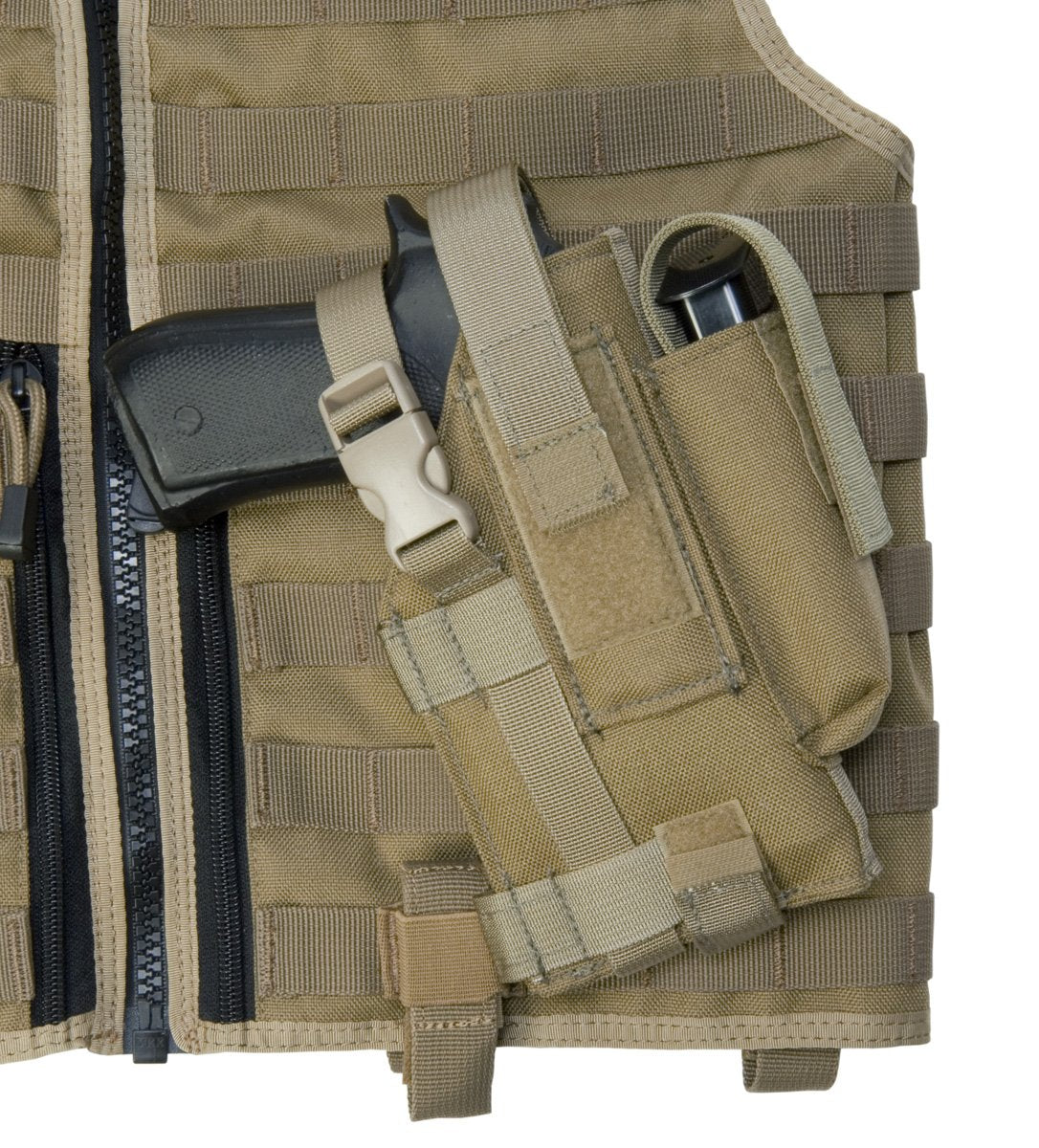 Tactical MOLLE Gun Holster Holder with Magazine Pouch for Beretta  92FS/Taurus G3
