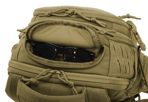 Eyewear pocket on the guardian backpack.