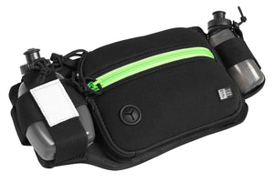 Larger version of the marathon gunpack, green zipper