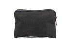 A black nylon tactical ammo pouch with a heavy-duty zipper and belt loops.