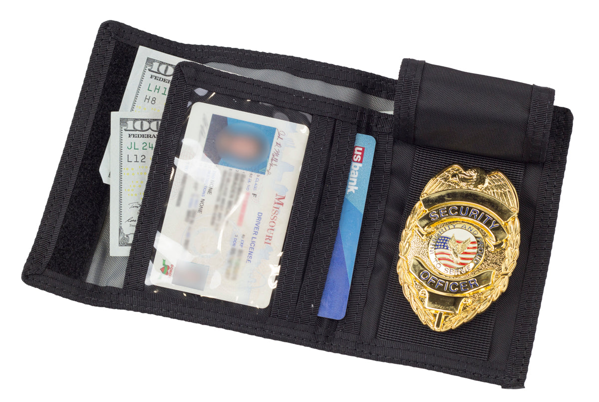 Elite Survival Systems Badge Holder Wallet, Black