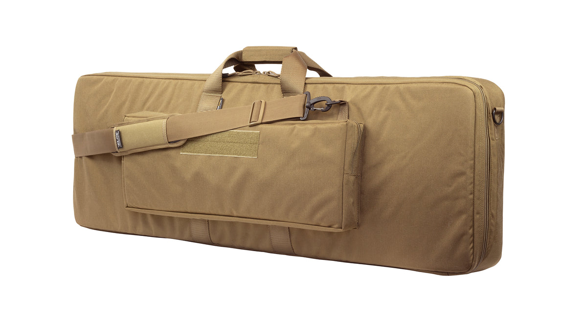 Sample of coyote tan color discreet rifle case.