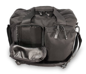 Deluxe Overnight Bag shown with pocket open.