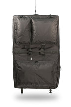 Deluxe garment bag, shown hanging flat.