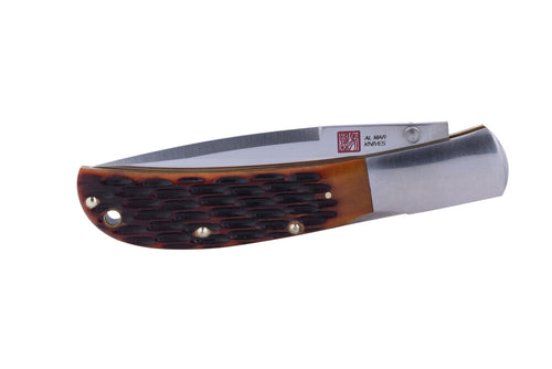 Al Mar Knives Classic Collection, Honey Jigged Bone Series, Eagle, 4" Blade