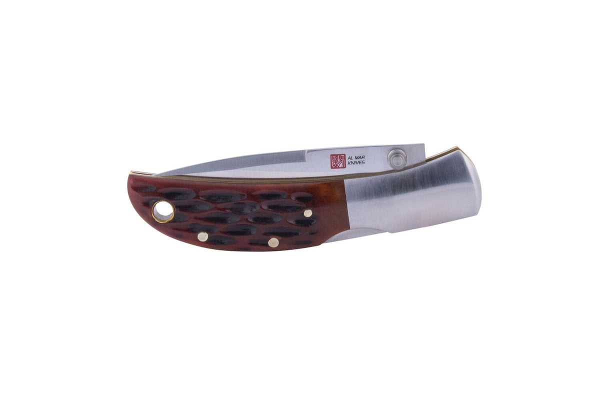 AMK Classic Collection, Honey Jigged Bone Series, Hawk, 2.5" Talon Blade