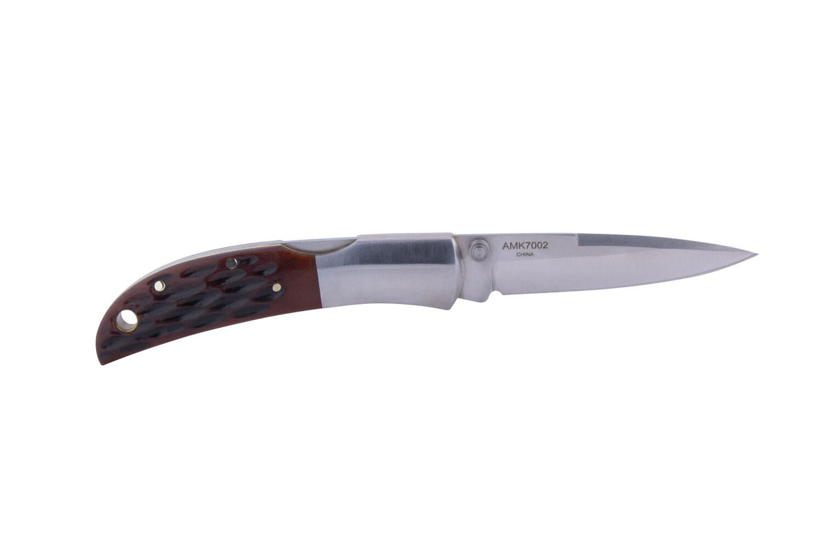 AMK Classic Collection, Honey Jigged Bone Series, Hawk, 2.5" Talon Blade