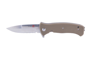 Al Mar SERE 2020 Linerlock Folding Tactical Knife, 3.6" OD Green, Plain Edge